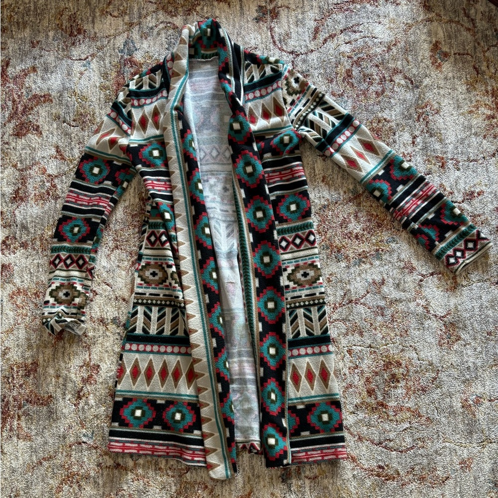 Aztec Duster Cardigan